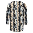 thumbnail image 2 of Cilsoka Ladies Tops and Blouses for Summer 2026, 3/4 Sleeve Shirts for Women Cute Floral Printed Round Neck Dressy Tunic Tops 2026 Summer Casual Going Out Outfits, Graphic Trendy Tees, 2 of 4