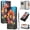 Color-1, variant on Leather For Samsung Galaxy A27 5G 6.7-inch Wallet Case Embossed Painted Butterflys&Flowers Pattern, With Card Holder,Wristband,Magnetic Clasp Kickstand Folio Cover,Color-1,For Galaxy A27 (5G)