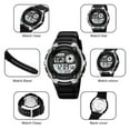 thumbnail image 5 of Sanda Men's Watches Sports Outdoor Waterproof Military Wrist Watch Date Multi Function Tactics LED Alarm Stopwatch, 5 of 9