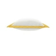 thumbnail image 4 of LR Home Ox Bay Hand-Woven White/Yellow Bordered All-Natural Cotton Pillow Cover, 4 of 8