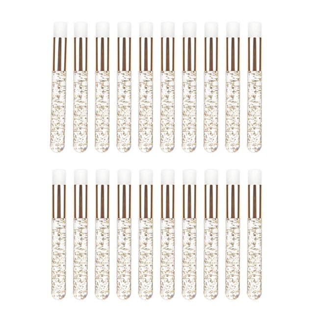20 piezas cepillos de champú para pestañas jinwen limpiador de cepillos de lavado Dorado