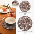 thumbnail image 2 of SKYSONIC Zebra Santa Hat Pot Holders Trivets, 2 Pcs Heat Resistant Trivets,Funny Christmas Cotton Thread Weave Mats for Hot Pads Pans Pot Bowl Teapot for Kitchen Decor, 2 of 7