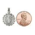 thumbnail image 4 of 925 Sterling Silver Necklace w/ 2-sided Saint Benedict Pendant Charm, 4 of 5