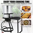 thumbnail image 3 of Zimtown 30QT Outdoor Turkey Fryer with Side Table 54000 BTU (Silver), 3 of 11