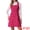 Hot Pink, variant on DARING DIVA Women's Tweed Square Neck A Line Pinafore Dresses XS Navy Blue