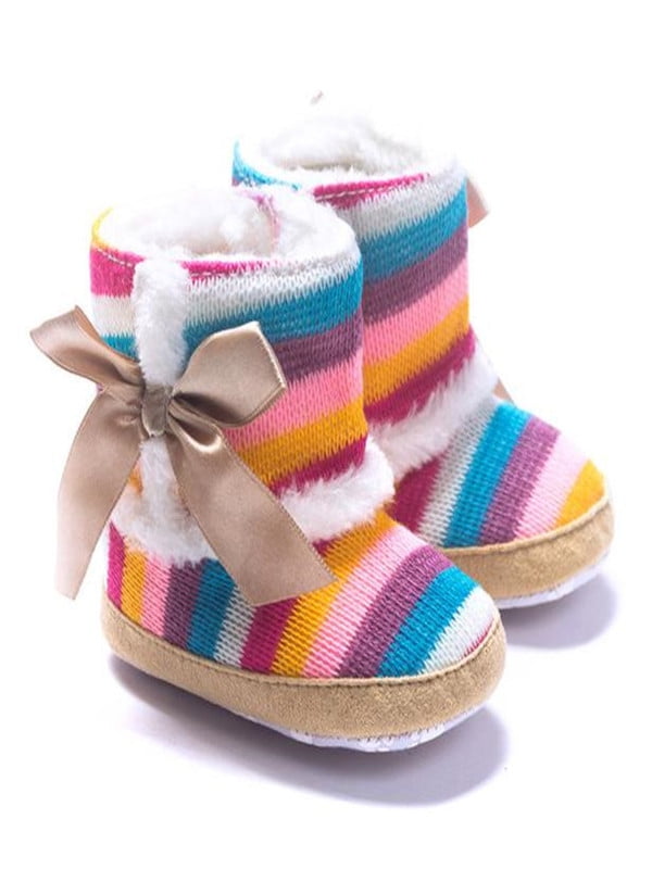 rainbow toddler boots