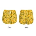 thumbnail image 5 of Picia Yellow Limes Pattern Women's 2 in 1 Athletic Running Shorts High Waisted Workout Casual Gym Sweat Shorts with Comfy Liner Zipper Pockets-X-Large, 5 of 9