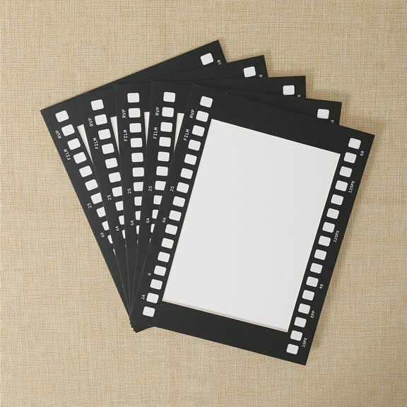 OUNONA 10-Pack Retro Film Strip Photo Frames: -Inch Picture Collage Holders for Wall Decor, Photography, and Art Display