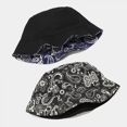 thumbnail image 5 of Unisex Cashew Flower Pattern Print Bucket-Hat Double-Side-We, 5 of 5