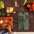 thumbnail image 4 of Sac pour Chefs Rangement de Couverts Extérieur / Sac de Protection en Toile Portable pour Outils de Cuisine pour Camping Randonnée, 4 of 9