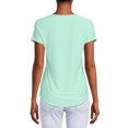 thumbnail image 3 of No Boundaries Women's Junior's Brushed V-Neck Short Sleeve T-Shirt, 3 of 5