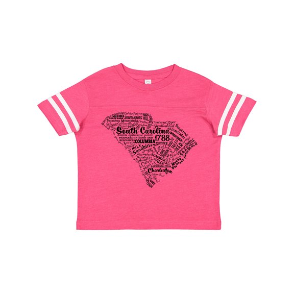Inktastic South Carolina Word Salad- State Outline Boys or Girls Toddler T-Shirt