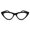 Black, variant on 2SeeLife Premium Cat Eye TR-90 Reading Glasses for Women – Narrow–Medium Fit, Sturdy Frame, Spring Hinges, Stylish Readers, Brown Tortoise, +1.25