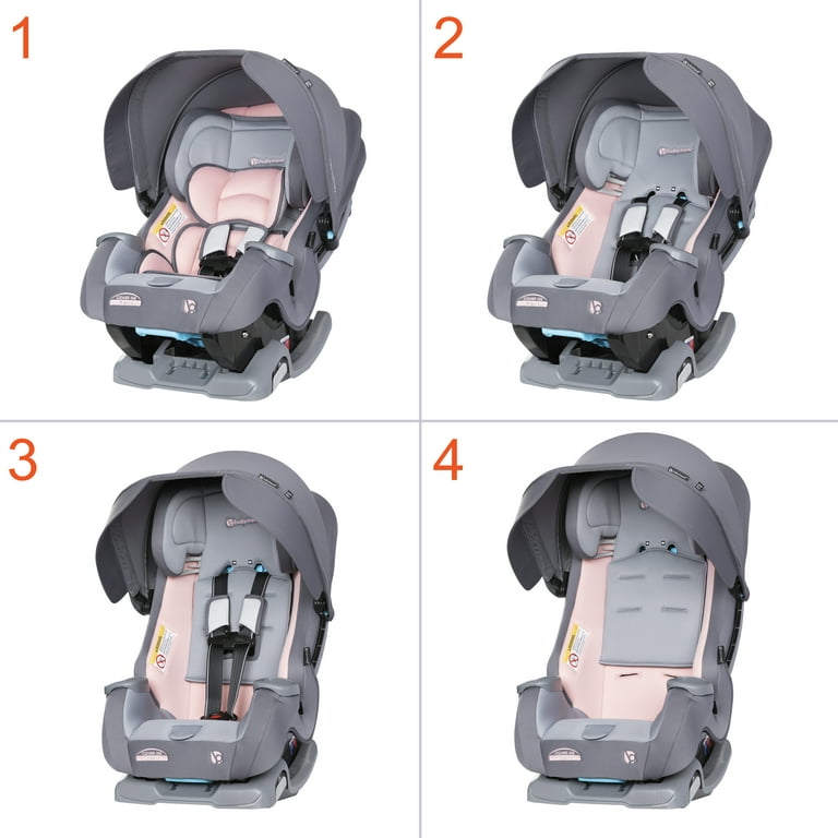Baby Trend Cover Me 4-in-1 Harness Convertible Car Seat - Solid Print  Desert Blue 