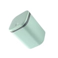 thumbnail image 1 of Moyic Cubo de basura de basura de PP, interruptor de botón de esquina redonda inodoro de Color sólido, cubo de basura de escritorio para Suministros de limpieza para el hogar Verde, 1 of 6