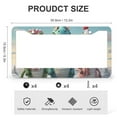 thumbnail image 3 of 2 Pack Three Dinosaurs Standing On Top Of A Snowy Hill License Plate Frame Cute Cartoon Animals Car Tags Frames Holder Quality Aluminum 2 Holes for Girl Women Men Vehicles, 3 of 6