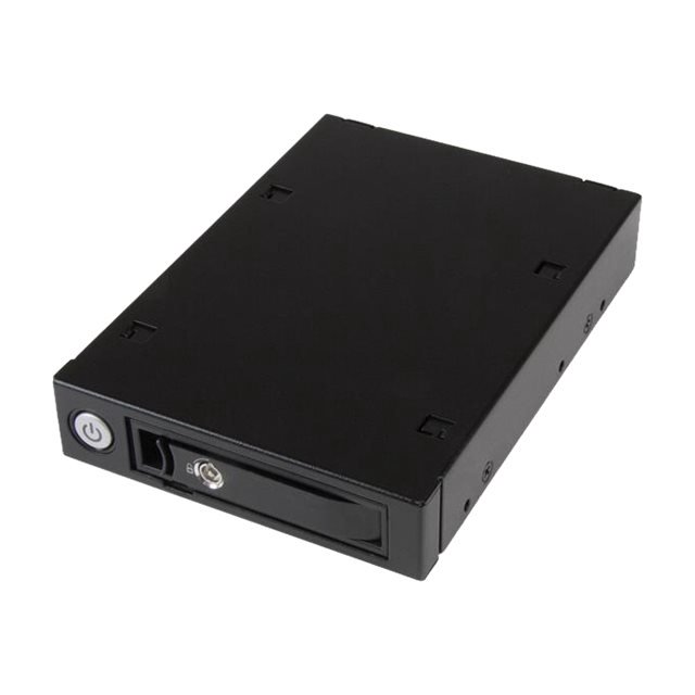 StarTech.com Mobile Rack Backplane for 2.5" SATA/SAS Drive - Supports 5mm-15 mm SSDs/HDDs - Hot Swap Vented Metal Enclosure (SATSASBP125) - Storage drive cage - 2.5" - black, silver - for P/N: SATSASBP425