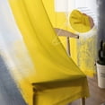 thumbnail image 5 of Yellow Grey Sheer Curtains 72 Inches Long 2 Panels Set, Window Sheer Curtains for Living Room/Bedroom, Oil Painted Modern Abstract Vintage Light Filtering Rod Pocket Curtain 52'' x 72'' x 2, 5 of 7