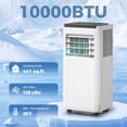 thumbnail image 4 of HOMCOM 10000 BTU AC Unit, Portable Air Conditioner with WiFi Control, White, 4 of 10