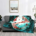 thumbnail image 7 of Ghostbusters Frozen Empire Logo Flannel Blanket Ultra-Soft Micro Fleece Throw Blanket For Bed Sofa Couch Car Office Unisex Adult Fuzzy Bed Blanket Cozy Kids Throw Blanket 80"x60", 7 of 7