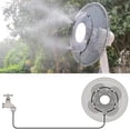 thumbnail image 4 of Kit de boquillas de ventilador de niebla con sistema de nebulización de enfriamiento de ventilador exterior de 16 pulgadas para jardín de patio, 4 of 6