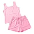 thumbnail image 4 of Women’s Tank Tops Wide Leg Elastic Waist Short Pockets Two Piece Summer Outdoor, 4 of 8