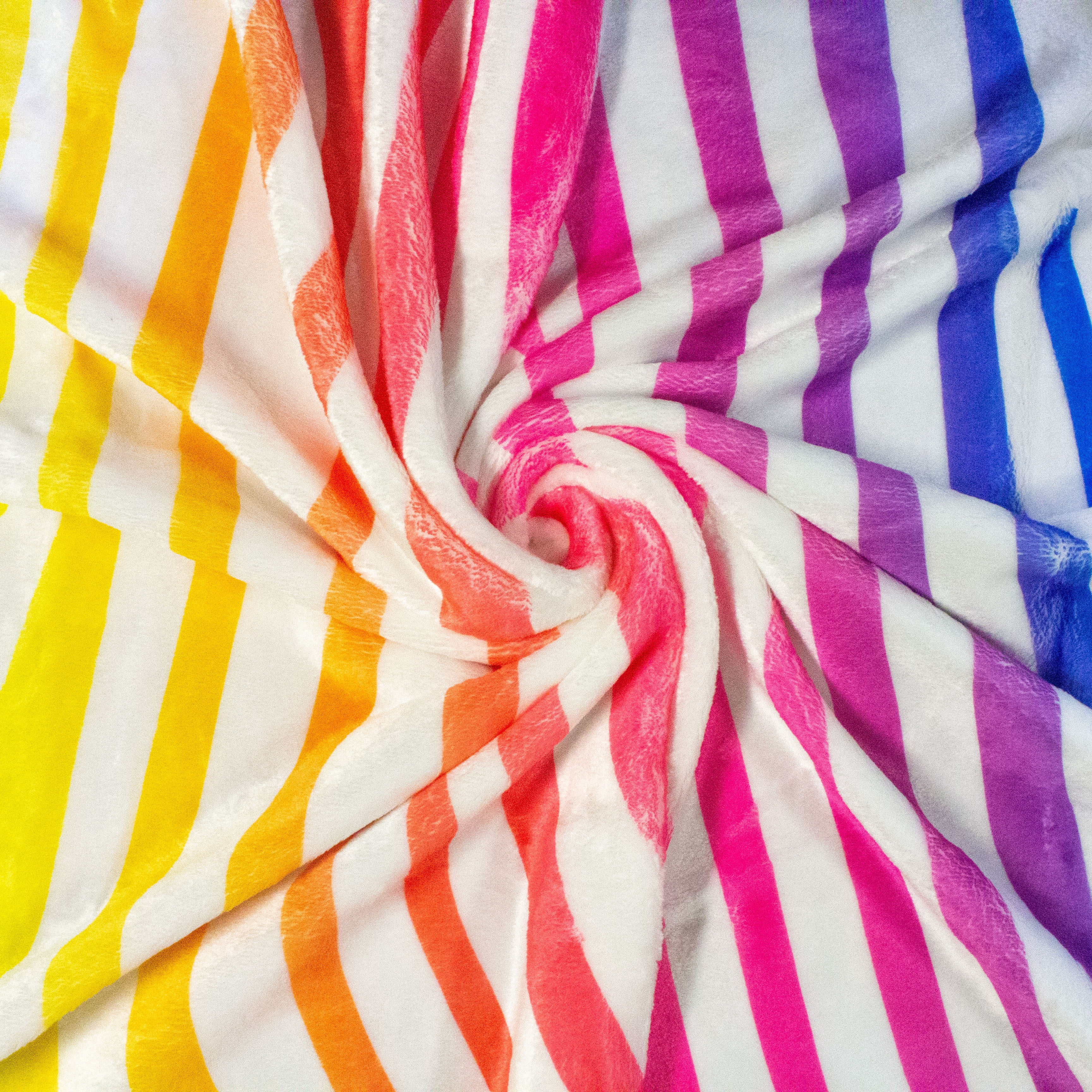 Everything Comfy Zebra Print Decorative Throw Blanket, 30" X 40", Rainbow Gradient/White