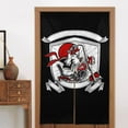thumbnail image 4 of Doorway Drape Split Curtains, Cool Motorcycle Club Room Divider Privacy Door Curtains, 34" x 56", 4 of 7
