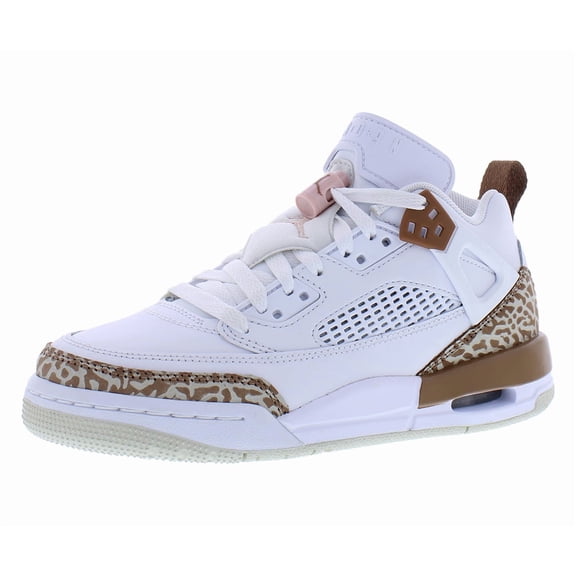Nike Jordan Spizike Low GS Boys Shoes Size 4, Color: White/Pink Oxford