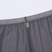 TANBOM Men's Sexy Mesh See Briefs Nylon Underwear Pack Gray M 1-Pack
