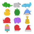 thumbnail image 4 of Stuff Certified® Pop It - Fidget Anti Stress Toy Bubble Toy Silicone Bear Rainbow, 4 of 4