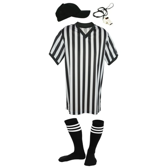 Mens Referee Shirts | V-Neck Style | Perfect Ref Shirt for Officials, Bars, More