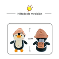 thumbnail image 5 of 2Pingüinos Negro Blanco Peluche Gorro Malubero, Rosa/Azul, 5 of 5