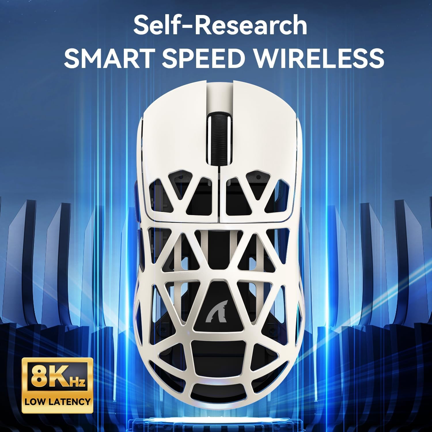 ATTACK SHARK R2 Wireless 8K Magnesium Alloy Mouse, PixArt PAW3950 Gaming Sensor, 48g SUPERLIGHT Mouse, BT/2.4G/Wired Gaming Mouse, Adjustable DPI 42000, Office Mice for Win11/Xbox/PS/Mac -Cheese