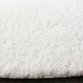 thumbnail image 3 of SAFAVIEH August Carlene Solid Plush Shag Area Rug, White, 11' x 11' Round, 3 of 7