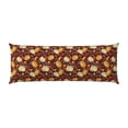 thumbnail image 2 of Lsque Pumpkin Leaf Daisy Body Pillow Case Cover,Ultra-Soft Microfiber Bed Pillow Cases 20x54 inches,Elegant Bedding,Breathable Durable Pillow Cover with Envelope Closure, 2 of 8