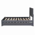 thumbnail image 6 of Bellemave Full Bed with 2 Drawers and Trundle, Upholstered Full Size Platform Bed with Headboard for Teens Adults,No Box Spring Needed (Gray), 6 of 8