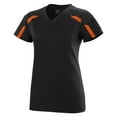thumbnail image 2 of Augusta Sportswear L Women's Avail Jersey Black/Orange 1002, 2 of 2