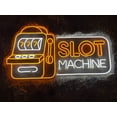 thumbnail image 2 of Slot Machine Neon Sign, Gaming Store Decor, 2 of 4