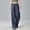 Blue(New), variant on PNTUTB Women's Fashion Solid Color Drapey Elastic Waist Drawstring Casual Relaxed Comfortable Wide Leg Pants