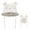 Army White, variant on Toddler Sun Hat, Baby Bucket Hat with Bear Ears, Cotton Muslin Breathable Hat with Chin Strap for Boys Girls 1-3 Years Old