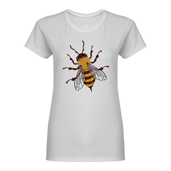 Vintage Bee Design Shaped T-Shirt Women -Image by Shutterstock, Female Medium