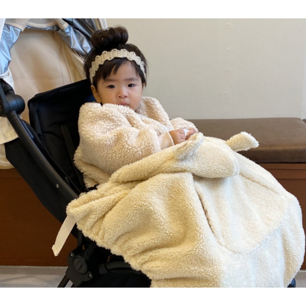 1pcs winter baby carrier cover milk tea color plaid waist stool blanket 60 86CM Walmart