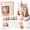 E, variant on Fantasy Hood Hat DIY Crochet Kit Series, Animal Hood Hat Crochet Kit with Yarn, Hook and Step-by-Step Guide for Beginner Adults, Halloween Festival Craft Gift
