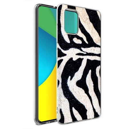 TalkingCase TPU Phone Case for Samsung Galaxy A71 4G(Not A71 5G) SM-A715  Zebra Stripe 2 Print  Light Weight Flexible Soft Touch Anti-Scratch