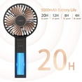 thumbnail image 4 of Ventilador portátil de mano OUTXE Funme 5000 mAh USB de 4 velocidades negro, 4 of 7
