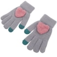 thumbnail image 3 of PAMINGONO 1 Pair Touch Screen Knitted Gloves Unisex Warm Winter Outdoors Grey Cotton, 3 of 8