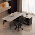 thumbnail image 3 of Mobile Modern Office Desks Standing Study Conference Keyboard Office Desks Working Computer Scrivania Ufficio Lavoro Furnitures My Lux Decor Round, 3 of 17
