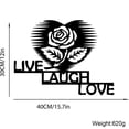thumbnail image 3 of Stainless Steel Metal Wall Art Metal LOVE Wall Sign Family Wall Decor Rustic Letter Wall Decor Black Word Sculpture Housewarming Gift for Couple Wedding Gifts, 3 of 6