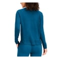 thumbnail image 2 of ALFANI Intimates Blue Pull-Over Crew Neck Vents At Hem Rib-Knit Trim Sleep Shirt Pajama Top S, 2 of 2
